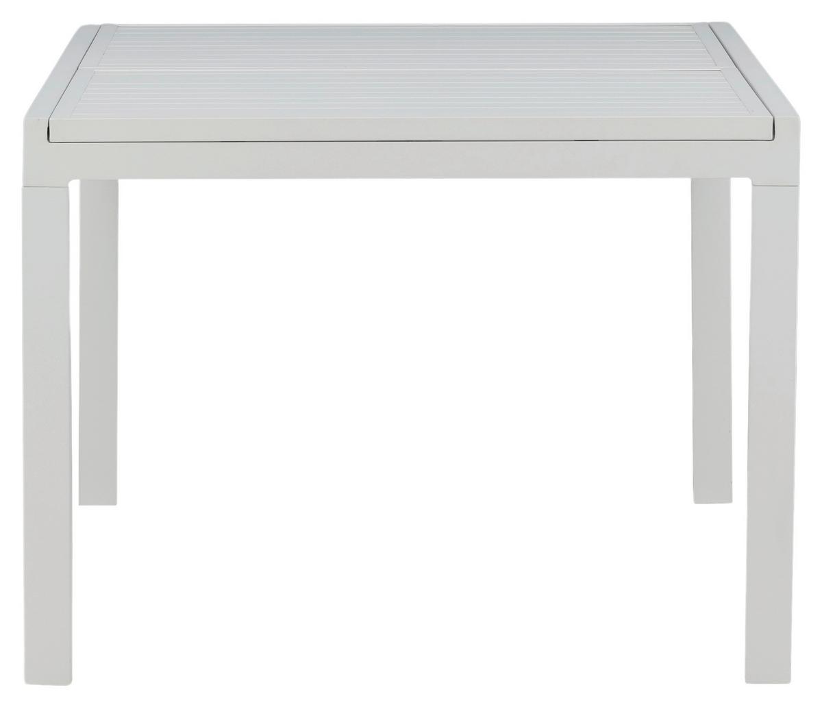 Gartentisch Marbella - Weiß, KONVENTIONELL, Metall (160/100/75cm) - Gardenson