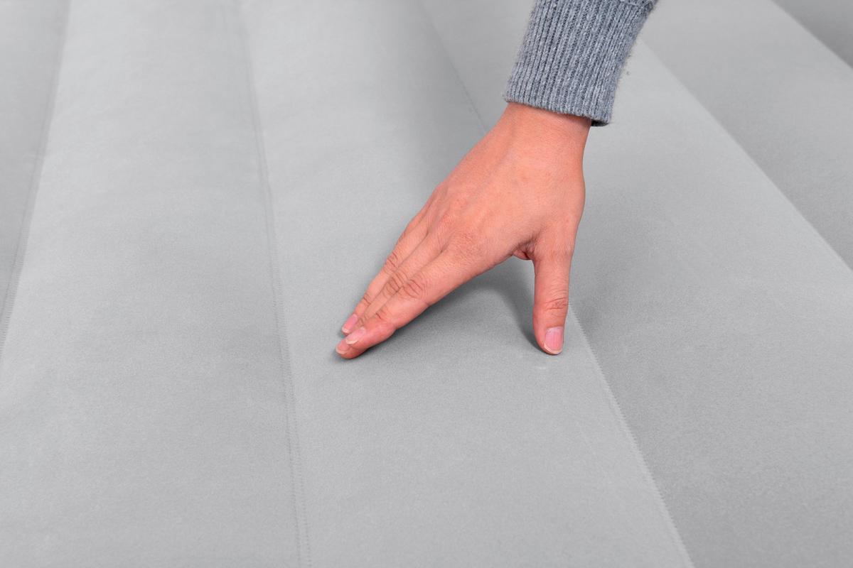 Luftbett Robert 203x193x56 Cm Bis 300kg, Inkl. Pumpe - Dunkelblau/Grau, KONVENTIONELL, Kunststoff/Metall (203/193/56cm) - Bestway