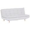 3-Sitzer-Sofa + Schlaffunktion Leon Beige B: 194 cm - Beige/Schwarz, MODERN, Textil (194/100/90cm)