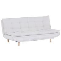3-Sitzer-Sofa + Schlaffunktion Leon Beige B: 194 cm - Beige/Schwarz, MODERN, Textil (194/100/90cm)