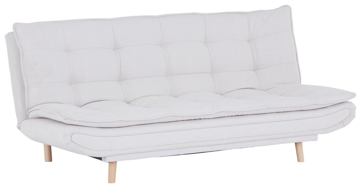 3-Sitzer-Sofa + Schlaffunktion Leon Beige B: 194 cm - Beige/Schwarz, MODERN, Textil (194/100/90cm)