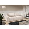 Schlafsofa Geronimo Beige B: 252cm - Beige/Schwarz, Design, Textil (252/93/167cm) - Livetastic