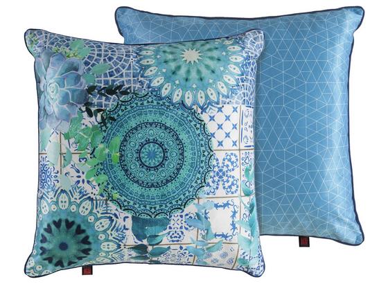 Zierkissen-doubleface Sinsin - Blau, MODERN, Textil (48/48cm) Zierkissen-doubleface Sinsin - Blau, MODERN, Textil (48/48cm)