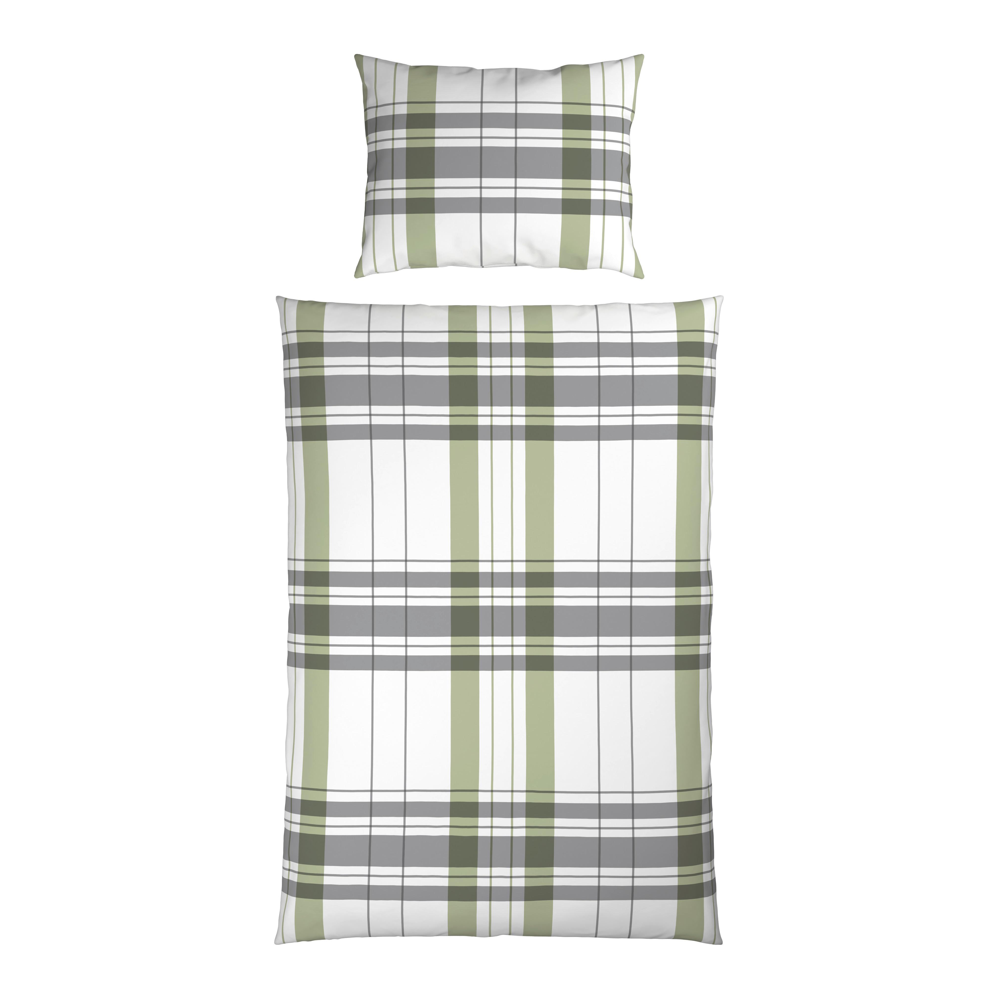 Ágyneműhuzat-garnitúra Stockholm - világoszöld/szürke, Modern, textil - Luca Bessoni