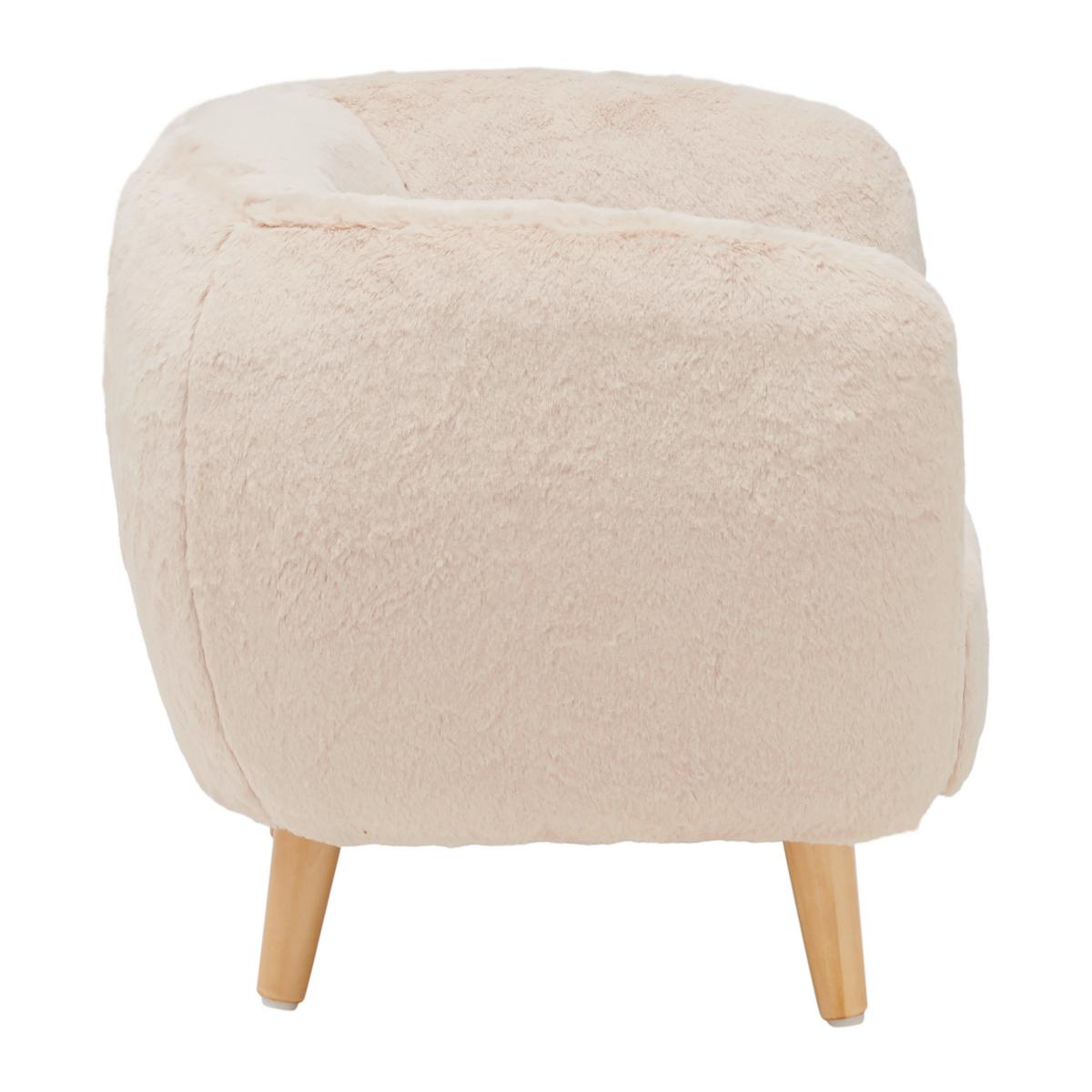 DĚTSKÉ KŘESLO FLUFFY -TREND- - béžová, Moderní, dřevo/kompozitní dřevo (52/44/41cm) - Premium Living