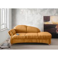 Ottomane Torello Goldfarben B: 86cm - Wildeiche/Goldfarben, KONVENTIONELL, Textil (86/84/190cm) - Livetastic