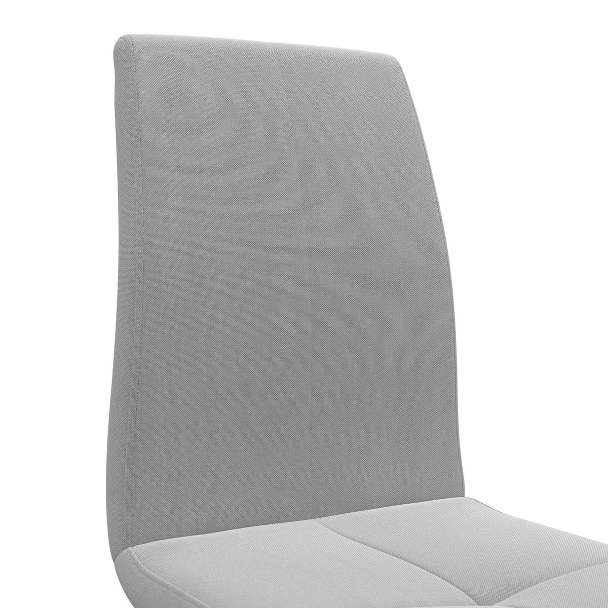 Schwingstuhl Tristan Webstoff hellgrau, B: 41cm - Hellgrau/Schwarz, MODERN, Holz/Textil (41/102/58cm) - James Wood
