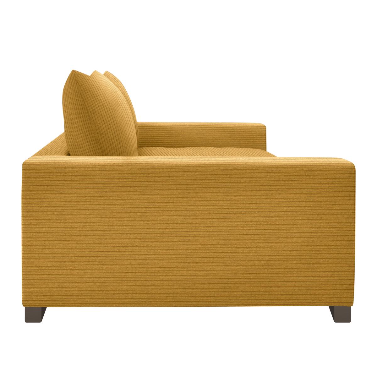 Mega pohovka PEDRO 1200, horčicovožltý menčester - horčicovožltá, Modern, kov/drevo (261/83/124cm) - Mömax