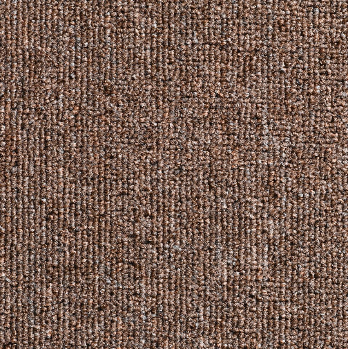 Teppichfliese Braun Astra 50x50 cm Florhöhe 3 mm - Braun, Basics, Textil (50/50cm)