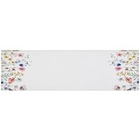 Tischläufer Lilith Muliticolor Blume 140x40 cm - Multicolor/Weiß, ROMANTIK / LANDHAUS, Textil (40/140cm) - James Wood
