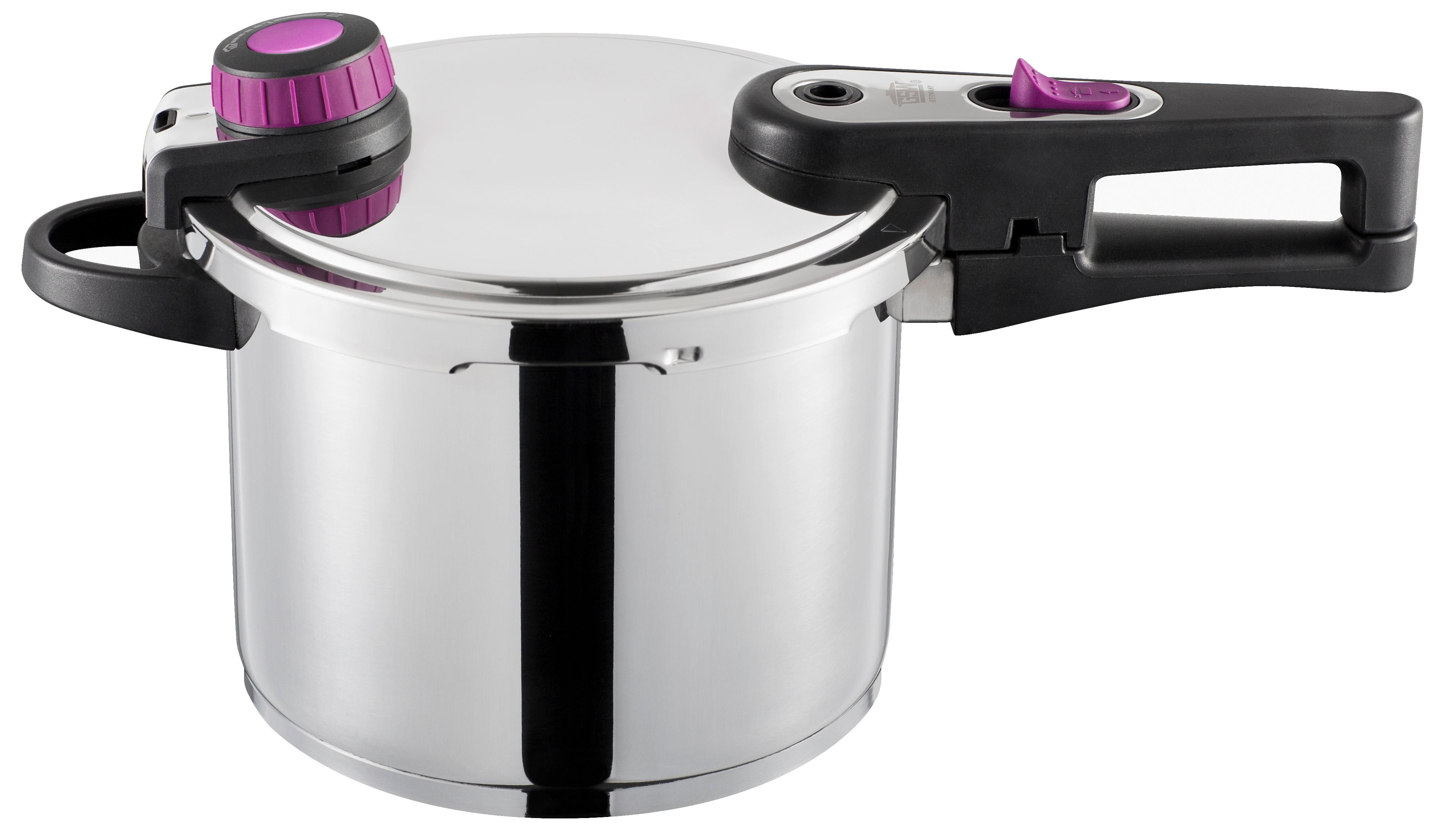 Schnellkochtopf System Plus Edelstahl, 6 Liter - Edelstahlfarben, Basics, Metall (22cm) - GSW