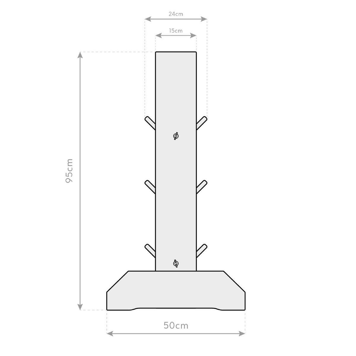 GARTENREGAL KRÄUTERREGAL L - Lärchefarben, Basics, Holz (80/95/50cm)