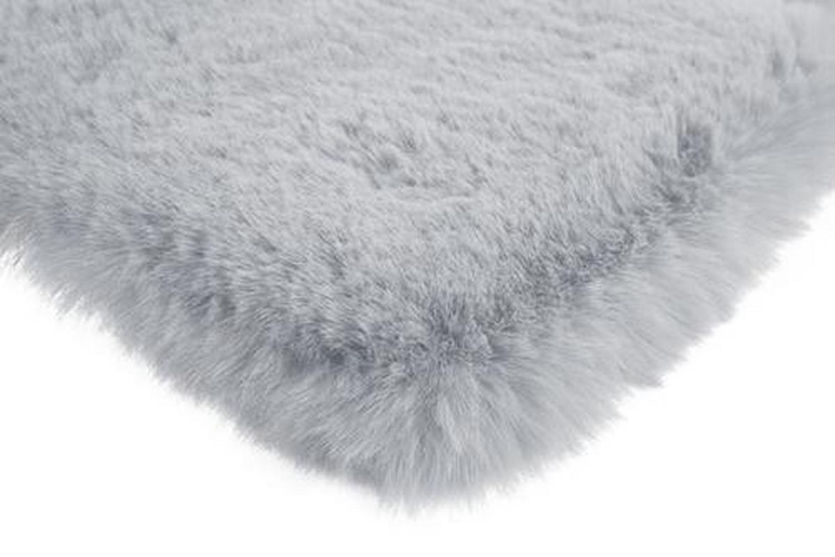 Hochflorteppich Blau/Grau Rabbit 80x150 cm - Blau/Grau, Trend, Textil (80/150cm) - Kayoom
