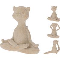 Szobor Jógázó Macska - Basics, műanyag (11/24,5/17cm)