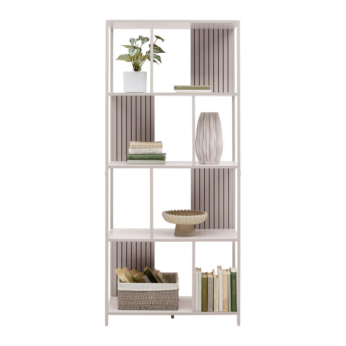 REGÁL MODANO -EXKLUSIV- - kašmírová, Modern, kov/kompozitné drevo (75/170/35cm) - Mömax