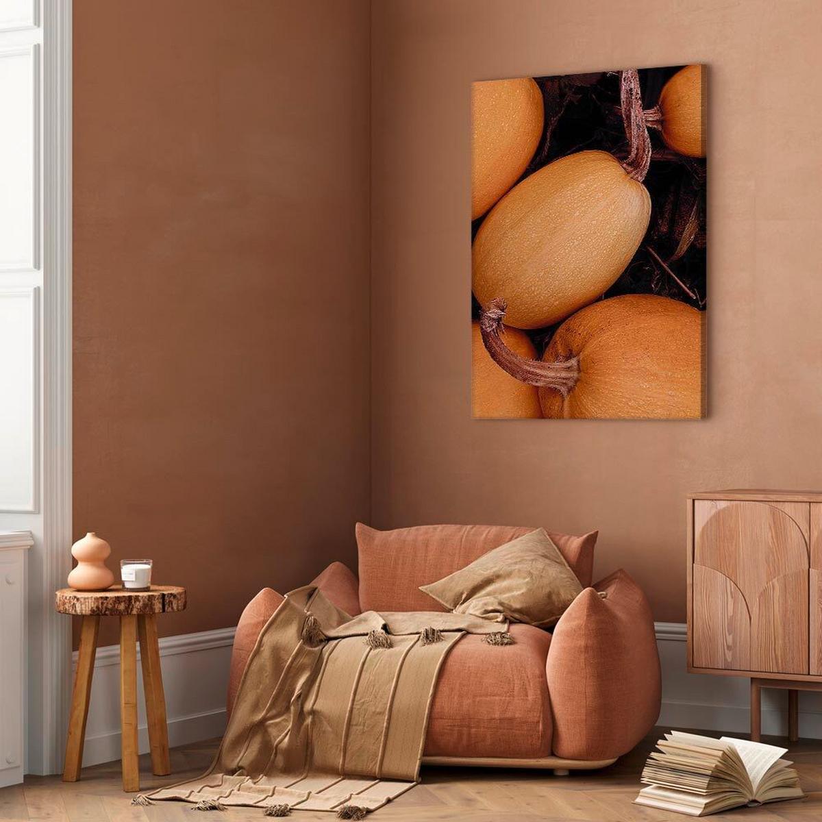Leinwandbild Orange Dunkelbraun B: 40 Cm - Dunkelbraun/Orange, Basics, Holzwerkstoff/Textil (40/60/1,2cm) - artgeist