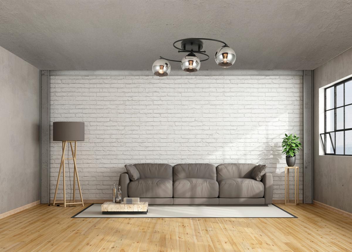 Stropní svítidlo MIOM - černá/barvy chromu, Moderní, kov/sklo (64/32/15cm) - Modern Living