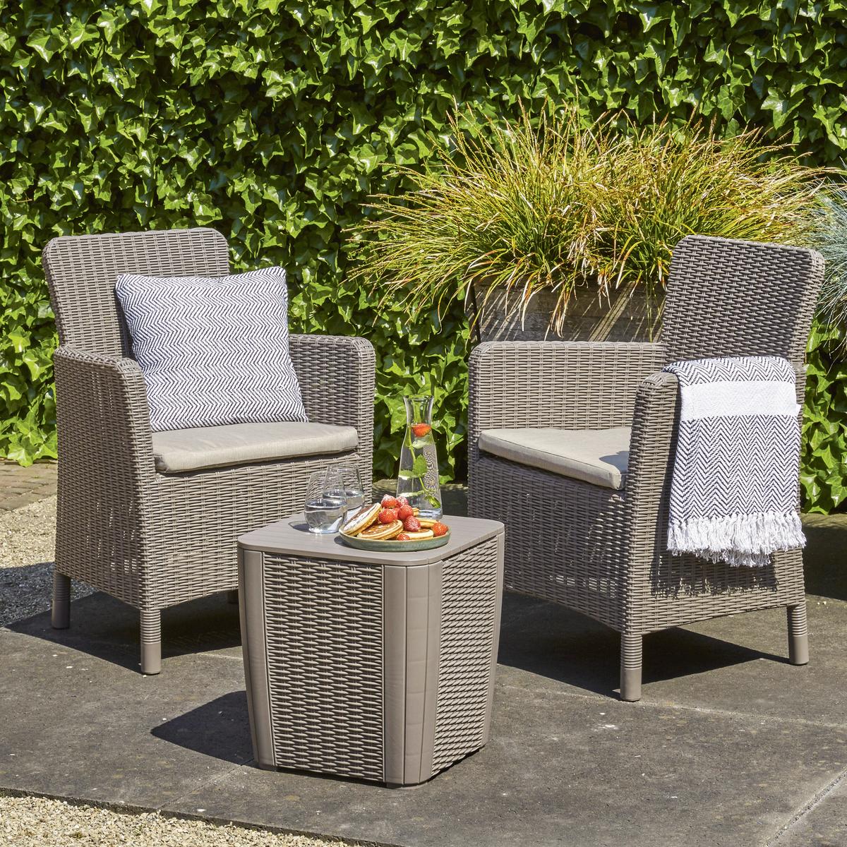 Kerti Bútorszett Trenton Balcony - cappuccino (63/85/60cm)