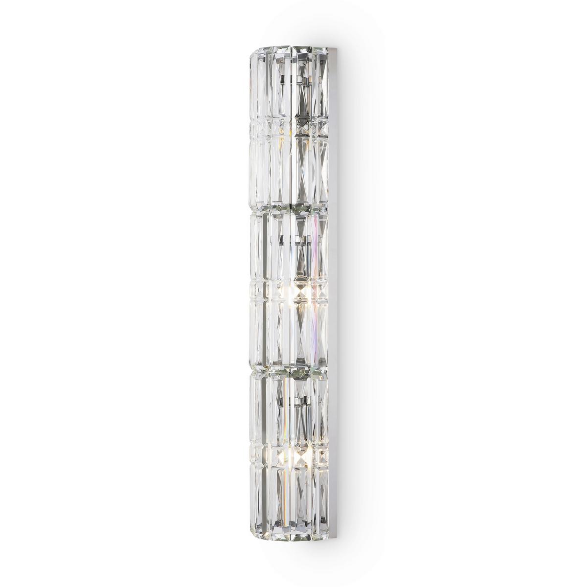 Wandleuchte Facet - Chromfarben/Transparent, Trend, Glas/Metall (13/10/75,2cm) - MAYTONI