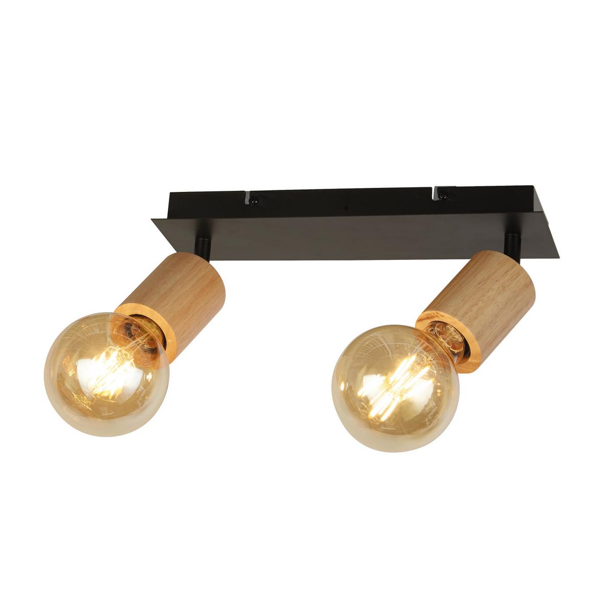 Strahler 50211-2na - Schwarz, Natur, Holz/Metall (18/9/43cm)