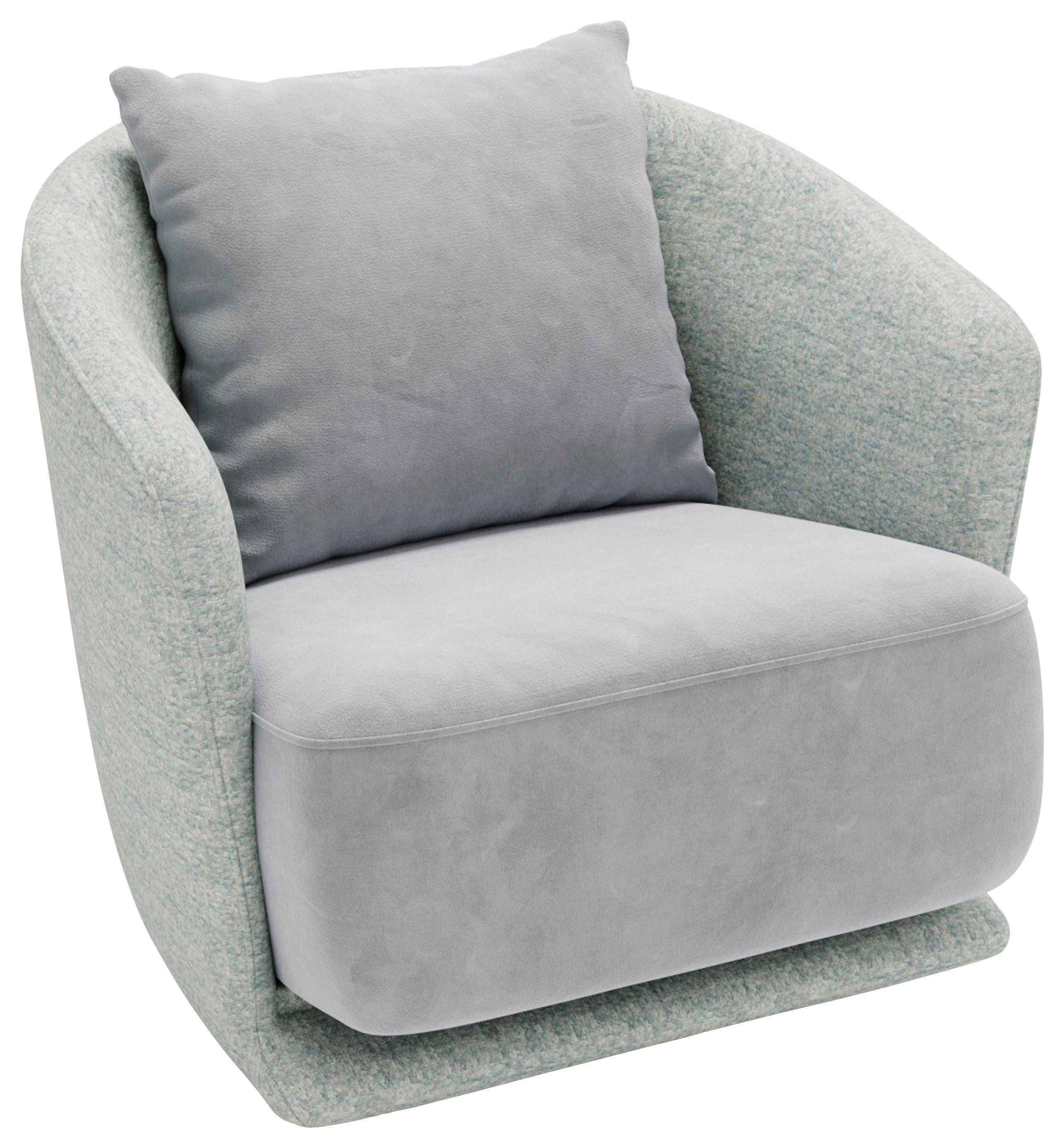 Wish Mintgrün B: 83 Cm - Schwarz/Mintgrün, Design, Textil (83/80/75cm) - Livetastic