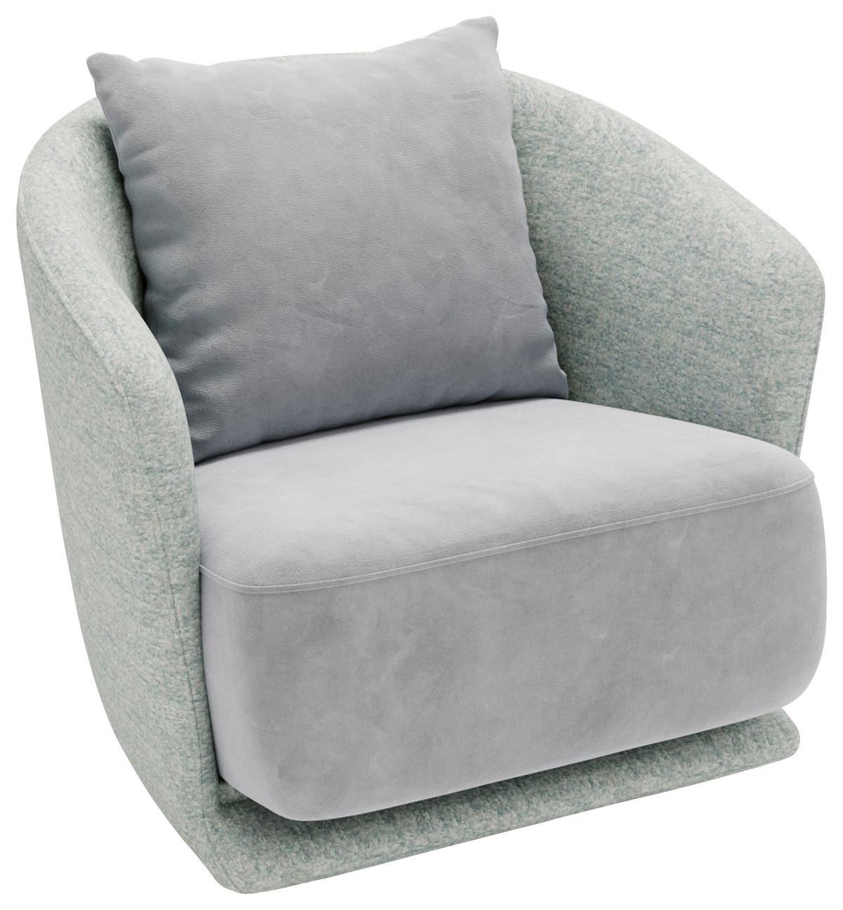 Wish Mintgrün B: 83 Cm - Schwarz/Mintgrün, Design, Textil (83/80/75cm) - Livetastic