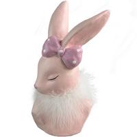 Dekohase Susi - Pink/Lila, KONVENTIONELL, Keramik/Textil (13/10,5/22,5cm) - Luca Bessoni