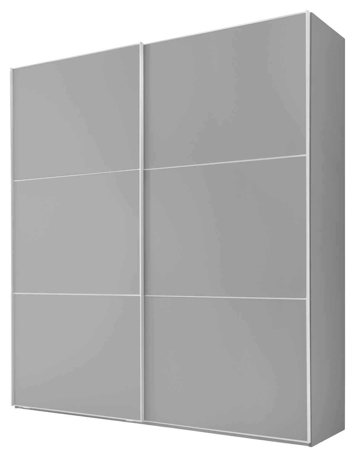 Schwebetürenschrank 188cm Includo, Grau - Grau, MODERN, Holzwerkstoff (188/222/68cm) - MID.YOU