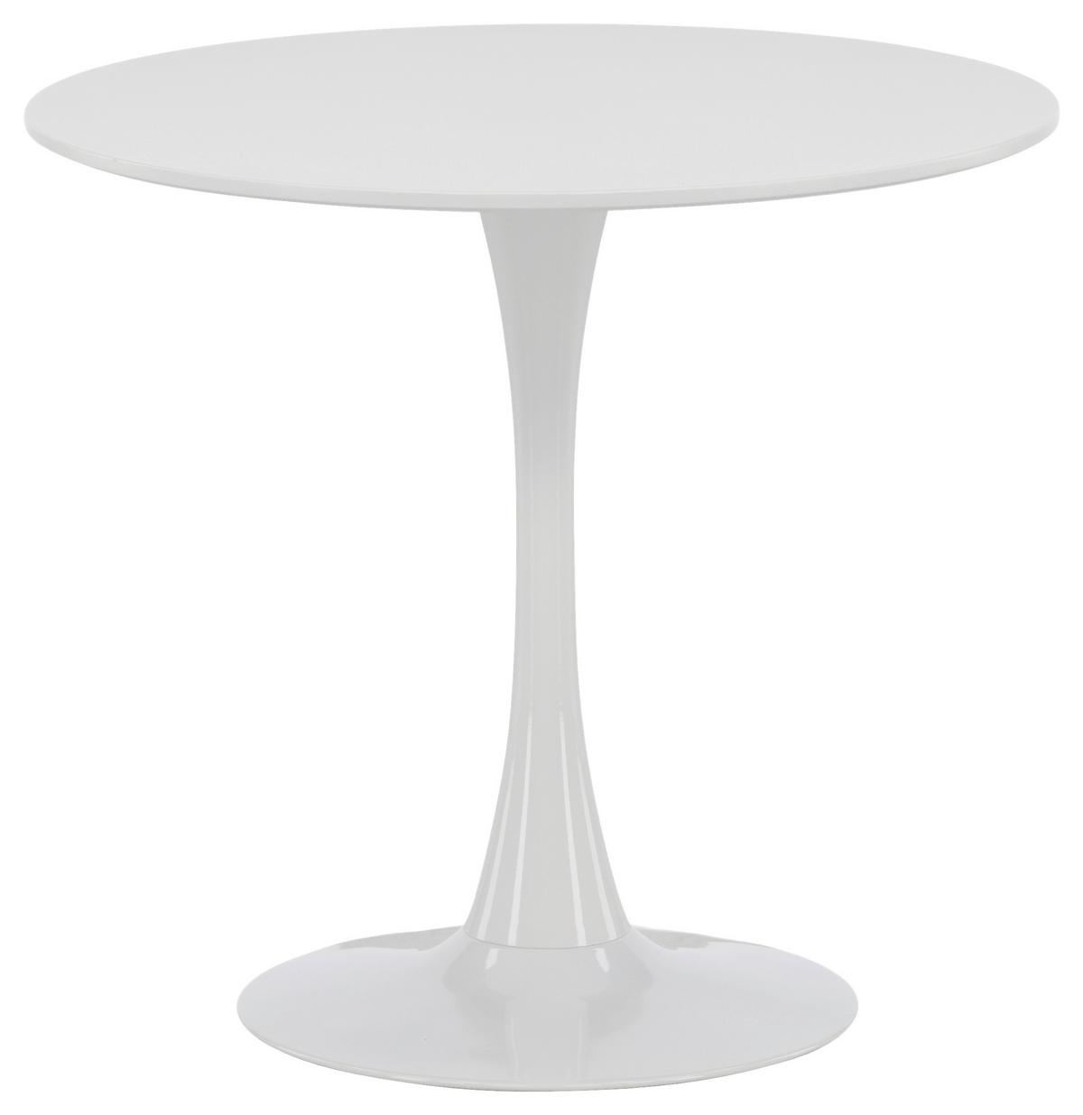 Esstisch Hamden - Hellgrau/Weiß, Design, Holzwerkstoff/Metall (80/80/75cm) - Livetastic
