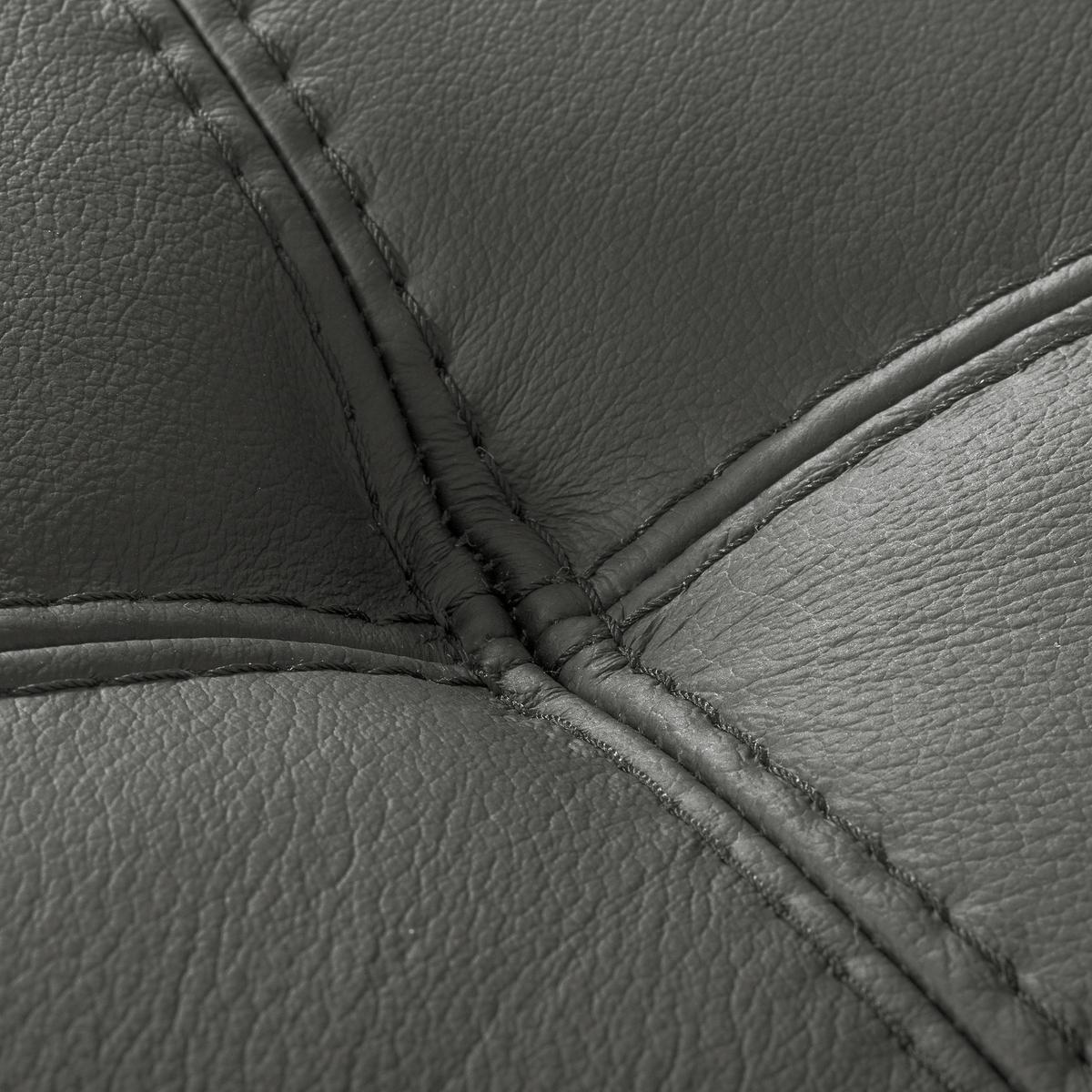 Ecksofa Torino Teilleder Anthrazit 247x173 - Anthrazit/Schwarz, Design, Leder/Textil (247/173cm) - Livetastic