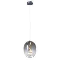 LED-Hängeleuchte Lilly Schwarz L: 28 cm - Schwarz, Design, Glas (28/28/150cm)