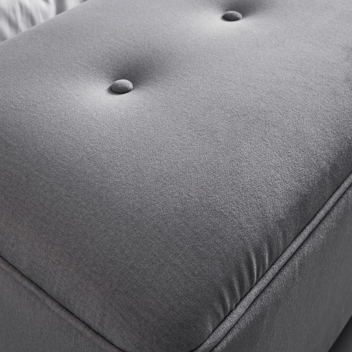 Sedací lavice s úl.prostorem ELLA sv. šědá - černá/světle šedá, Moderní, dřevo/textil (124/48/43cm) - Bessagi Home
