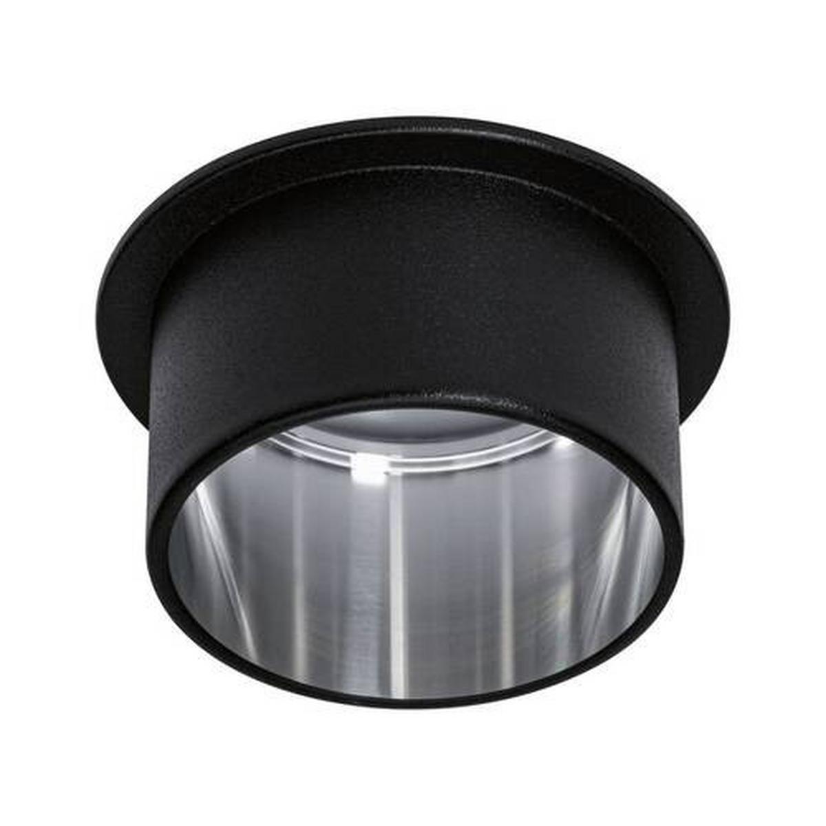 Deckenleuchte Ø 6,8 cm 1-Flammig, dimmbar - Schwarz, Basics, Metall (6,8cm) - Paulmann