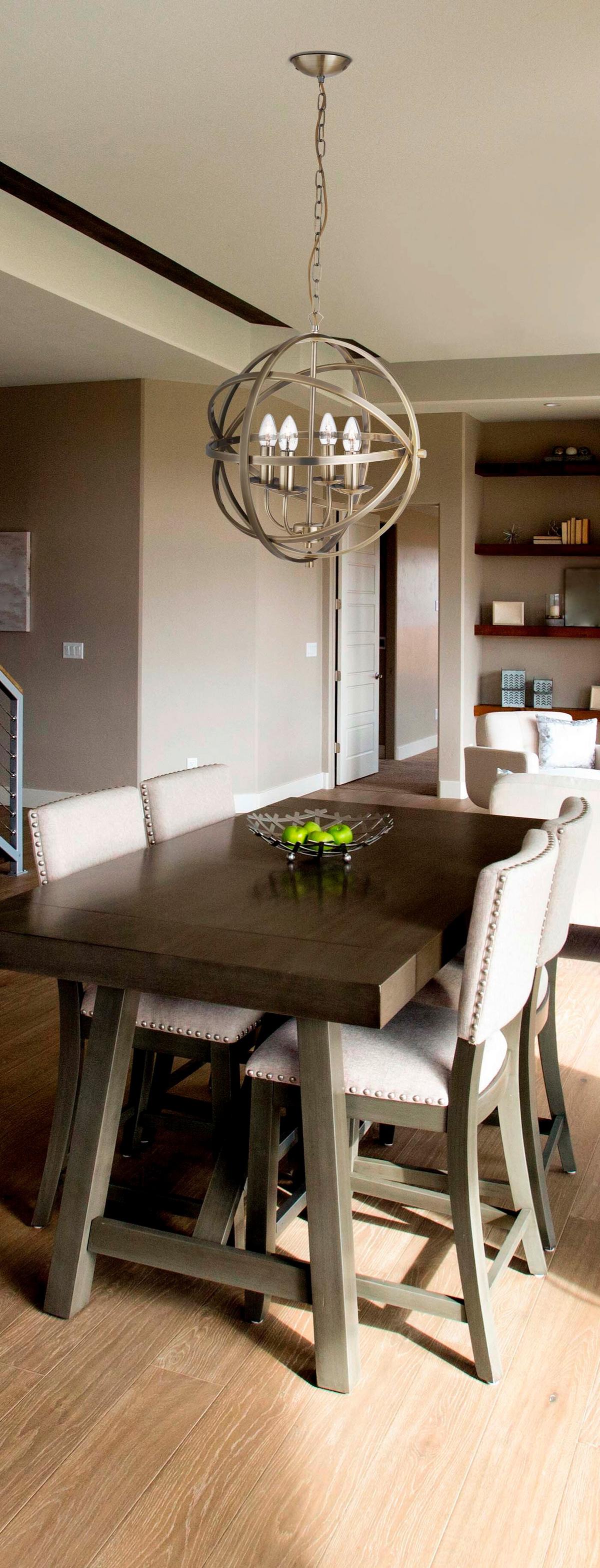 Hängeleuchte Orbit 2476-6ab - Messingfarben, Design, Metall (60/210cm)