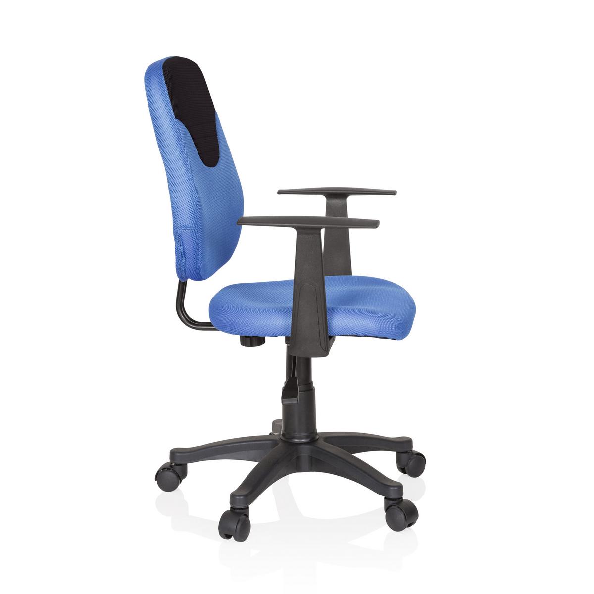 Jugenddrehstuhl Kiddy Style Blau/Schwarz - Blau/Schwarz, Basics, Kunststoff (56/89-99/50cm) - MID.YOU