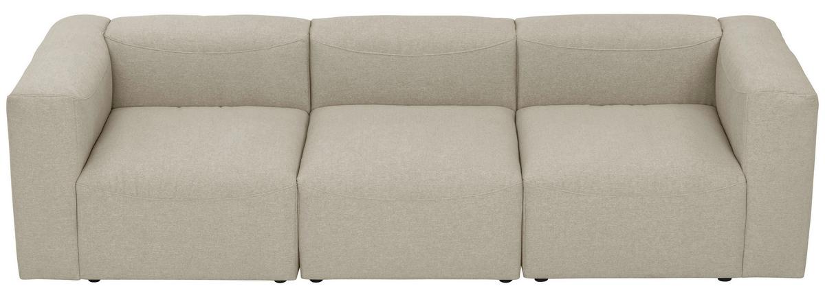 3-sitzer-sofa Lena Mit Armlehnen, Creme - Creme, Design, Textil (275/73/100cm) - Max Winzer