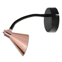 Led-wandleuchte Copper, 1-Flammig, Kupferfarben - Kupferfarben, Basics, Metall (13.5/23cm) - Näve
