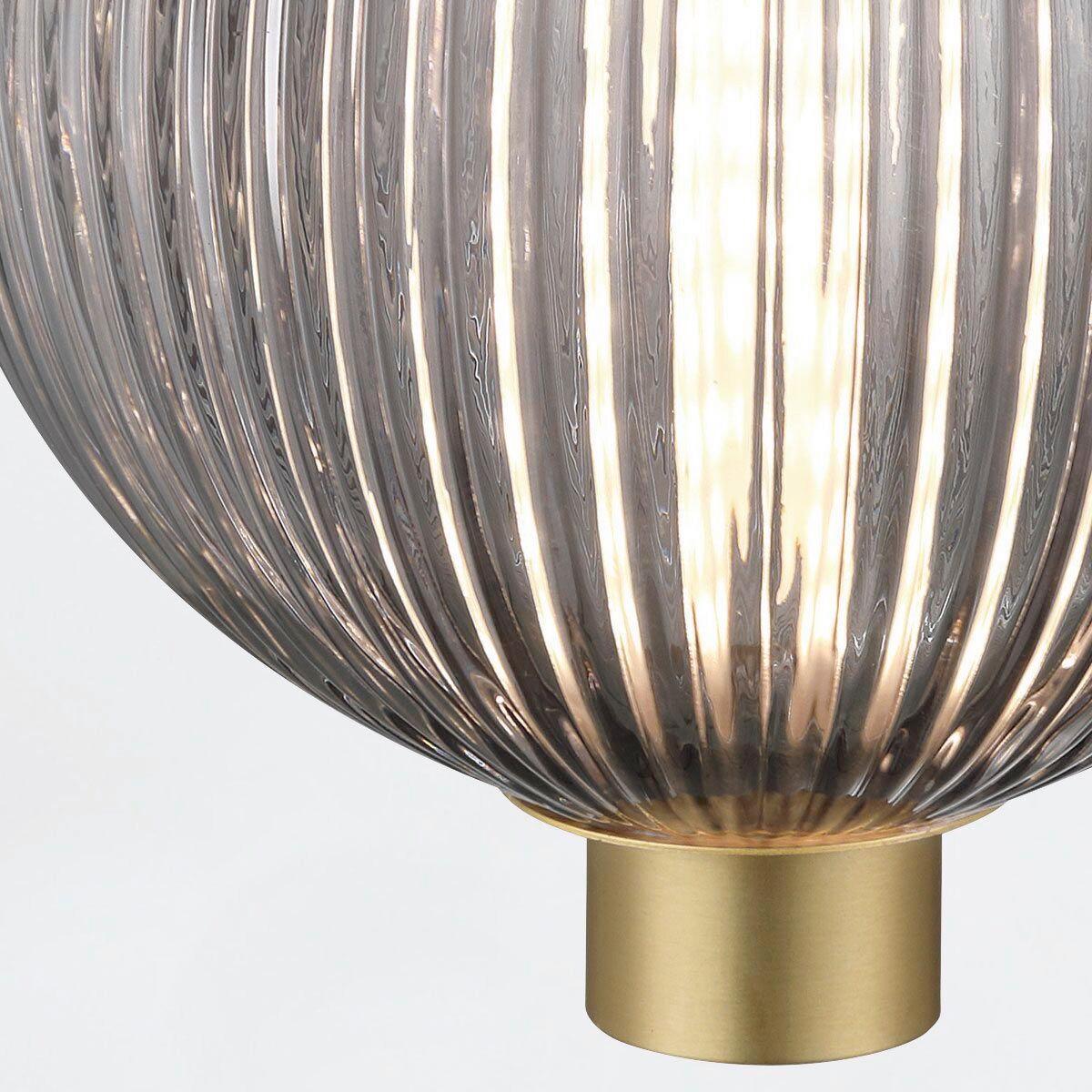 Függeszték Qn-Palmas-1mp-Bg - aranyszínű, Konventionell, üveg/fém (15,2/272cm) - Elstead Lighting