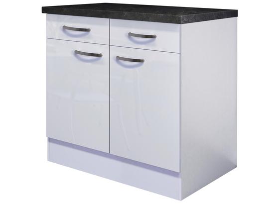 Küchenunterschrank Alba Us80 - Weiß, MODERN, Holzwerkstoff (80/86/57cm) Küchenunterschrank Alba Us80 - Weiß, MODERN, Holzwerkstoff (80/86/57cm)