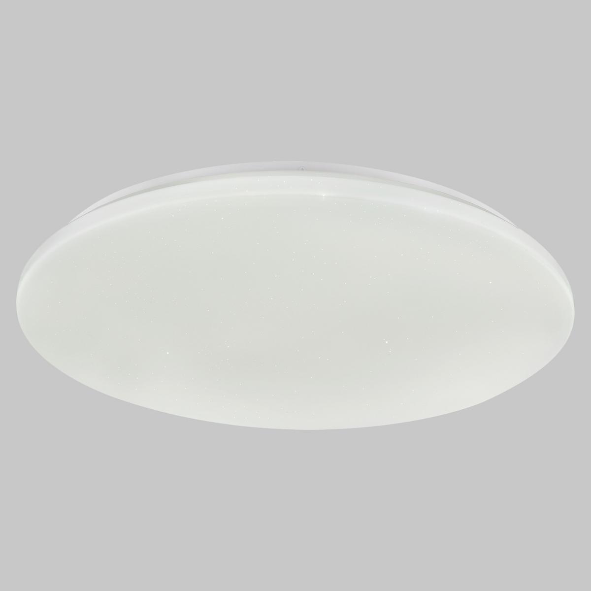 Led-deckenleuchte Ria Ø 55 Cm Mit Sternenhimmel - Weiß, Basics, Kunststoff/Metall (55/6,8cm) - Globo