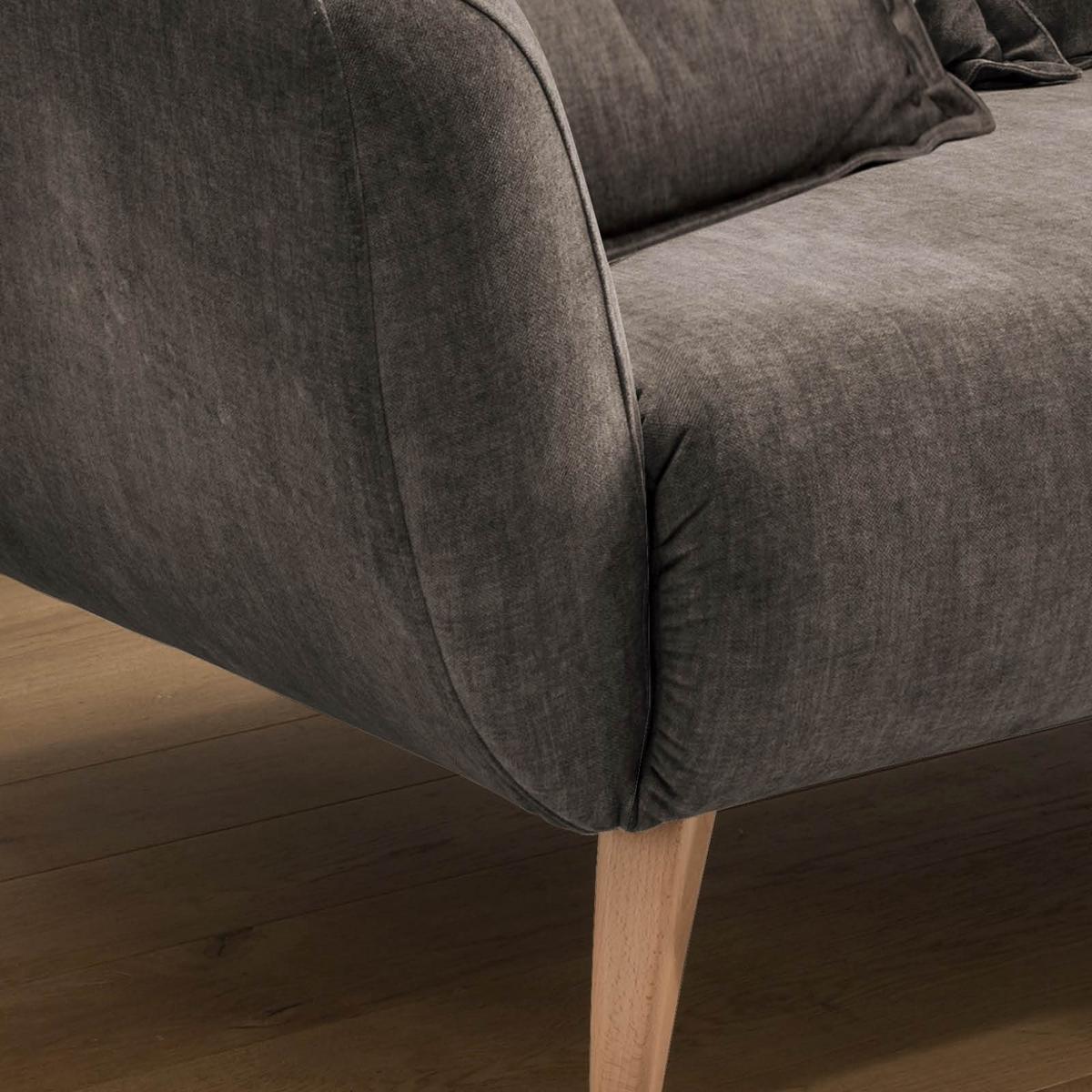 Ecksofa Baggio Braun S: 277/162 cm - Buchefarben/Braun, MODERN, Holz/Textil (277/94/162cm) - Livetastic