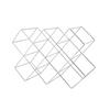 Weinregal Eisen Silberfarben 8 Flaschen Bxh: 16,6x31cm - Silberfarben, Basics, Metall (46/16,6/31cm) - Echtwerk