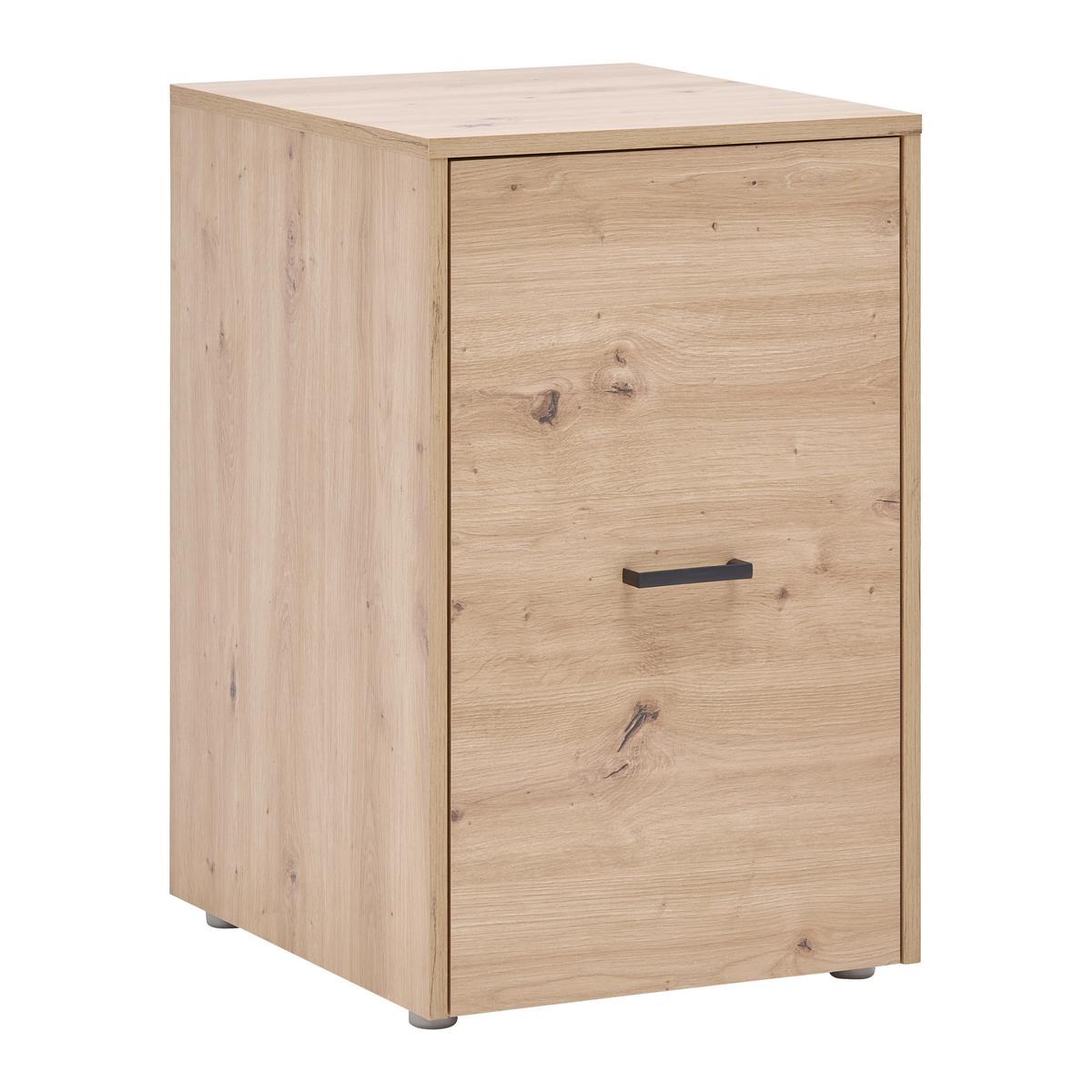 PODSTAVNÁ SKŘÍŇKA KIVO - černá/dub artisan, Moderní, kompozitní dřevo/plast (45/69,8/52,1cm)