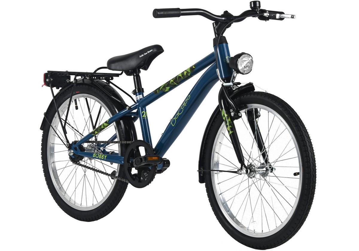 Dacapo Kinderfahrrad Bobby Blau - Blau, Basics, Metall (25/140/60cm)