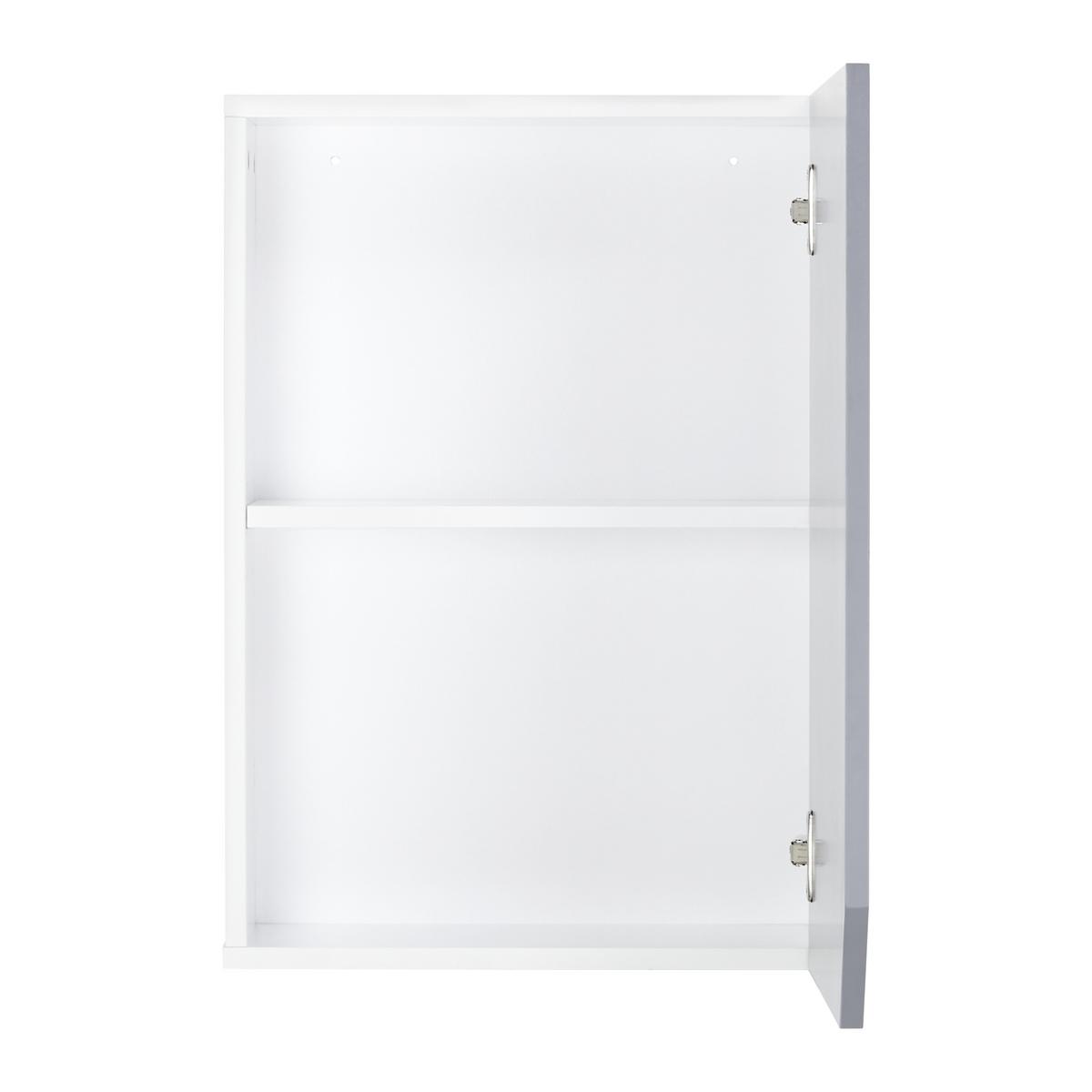 Závesná skrinka ROCCO - sivá/biela, Modern, drevo (42,6/60/20cm) - Bessagi Home