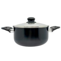 Főzőedény Edda - fekete/áttetsző, Konventionell, műanyag/Üveg (20/9,5cm) - Luca Bessoni