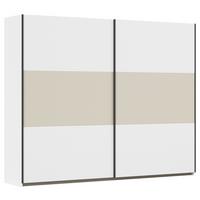 Schwebetürenschrank Neo Weiß Champagner B: 261 cm - Champagner/Weiß, MODERN, Holzwerkstoff (261/210/59cm) - Rauch Möbel