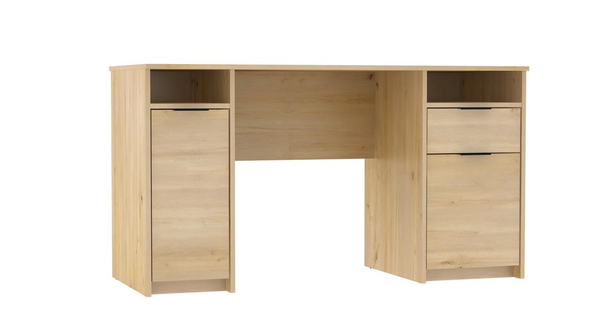 Schreibtisch Urbano Eiche Artisan B: 138 cm - Eiche Artisan, MODERN, Holzwerkstoff (138/76/57cm)