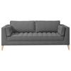 3-sitzer-sofa Doti - Schwarz/Naturfarben, Design, Textil (170/95/85cm) - MID.YOU