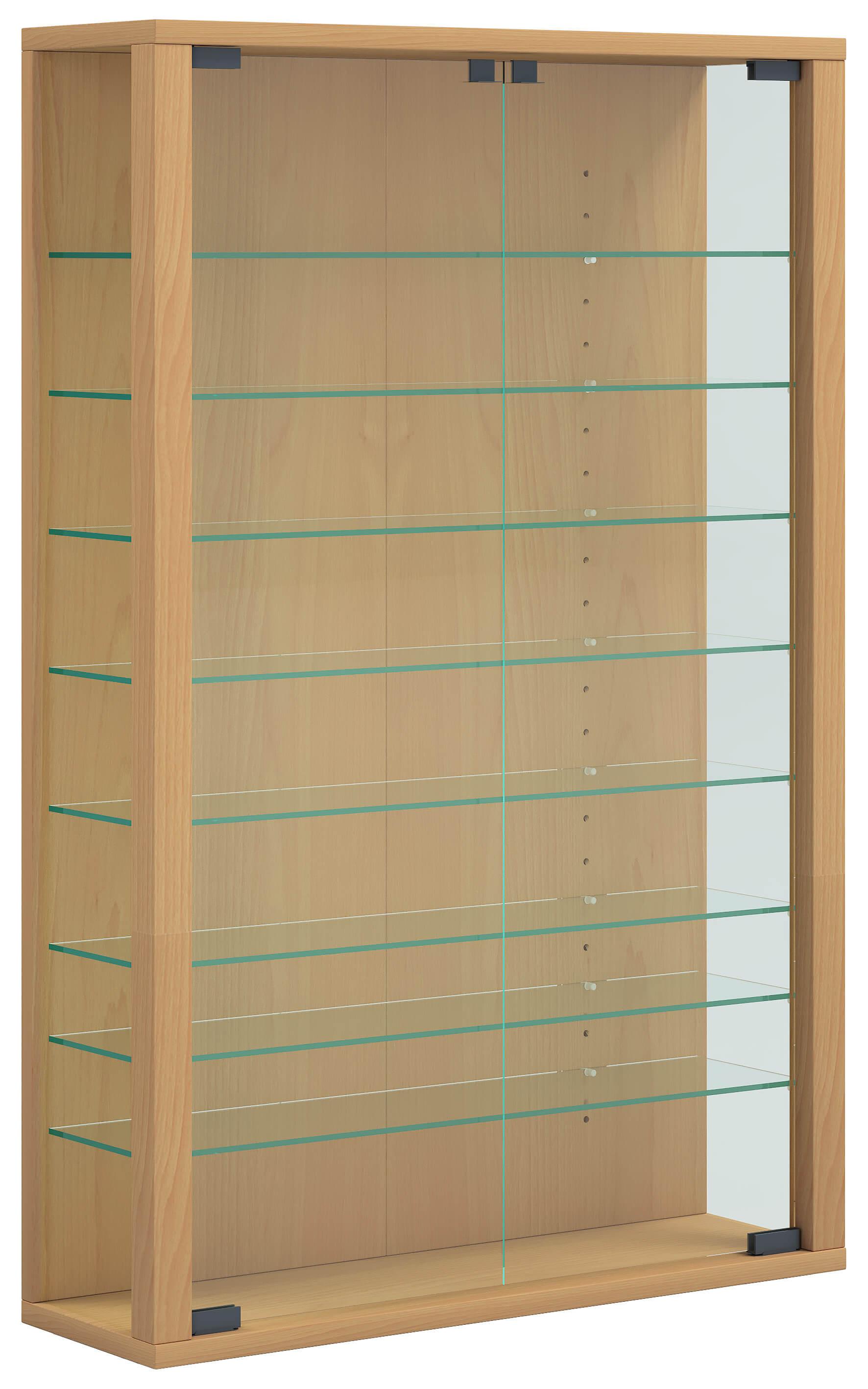 VITRÍNA VITROSA MINI - černá/barvy buku, Basics, kompozitní dřevo/plast (59/91/18cm) - MID.YOU